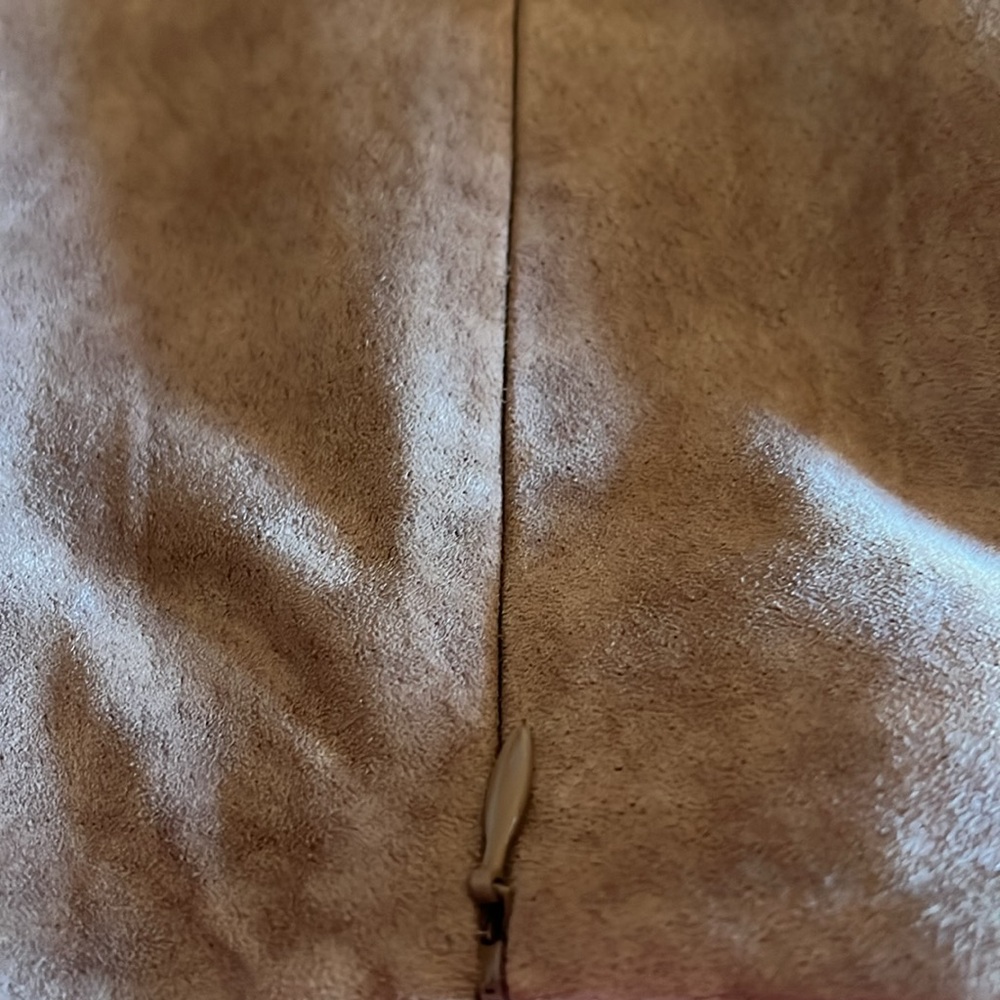 Tan leather skirt - Picture 5 of 5